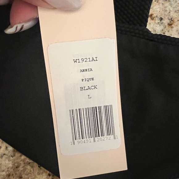 EBERJEY SO SOLID ANNIA BLACK BIKINI 
BOTTOM SIZE Large NWT - Picture 5 of 9